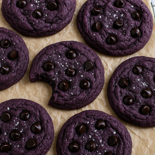 🍪 Cookies à la poudre d’ube & pépites de chocolat noir