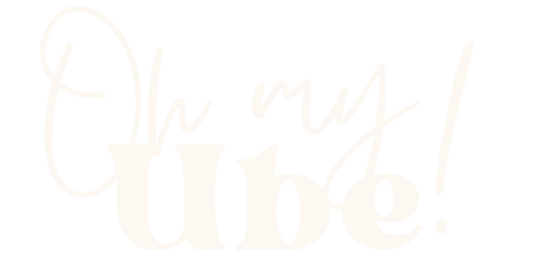 Logo Oh My Ube blanc