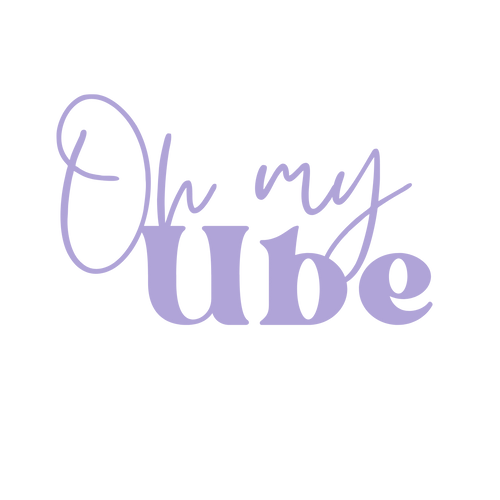 Logo Oh My Ube violet 
